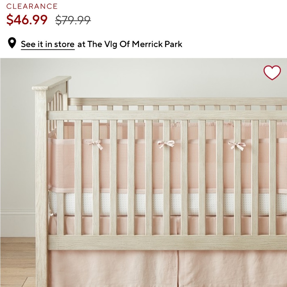 Pottery Barn Baby Mesh Liner